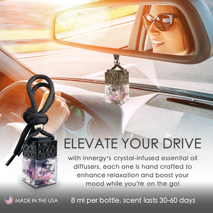 Orchid Seascape Crystal-Enhanced Oil Diffuser, Car Air Freshener, 8ml