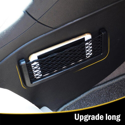 Car Net Bag Phone Holder Storage Pocket Organizer Car Storage Net Black Seat Side Back Storage Net Bag, Universal Car Interior Accessories For Trunk Holder Pocket Organizer For Phones Charge Car Accessories